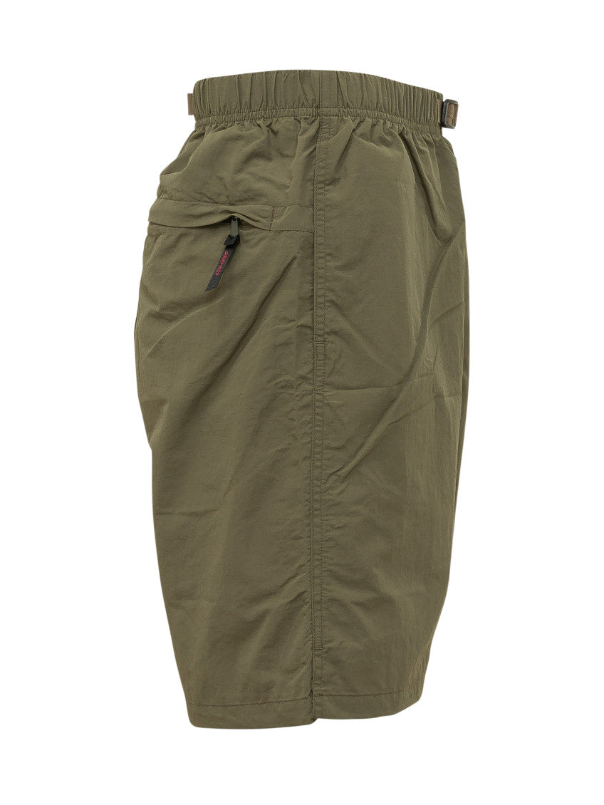 Green Solid Shorts 2