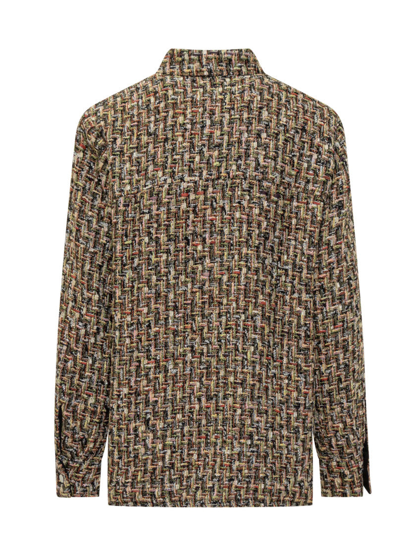 Multicolour Tweed Textured Shirt 2