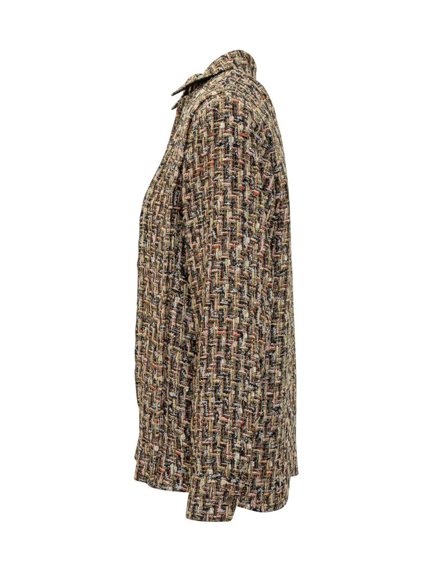 Multicolour Tweed Textured Shirt 3