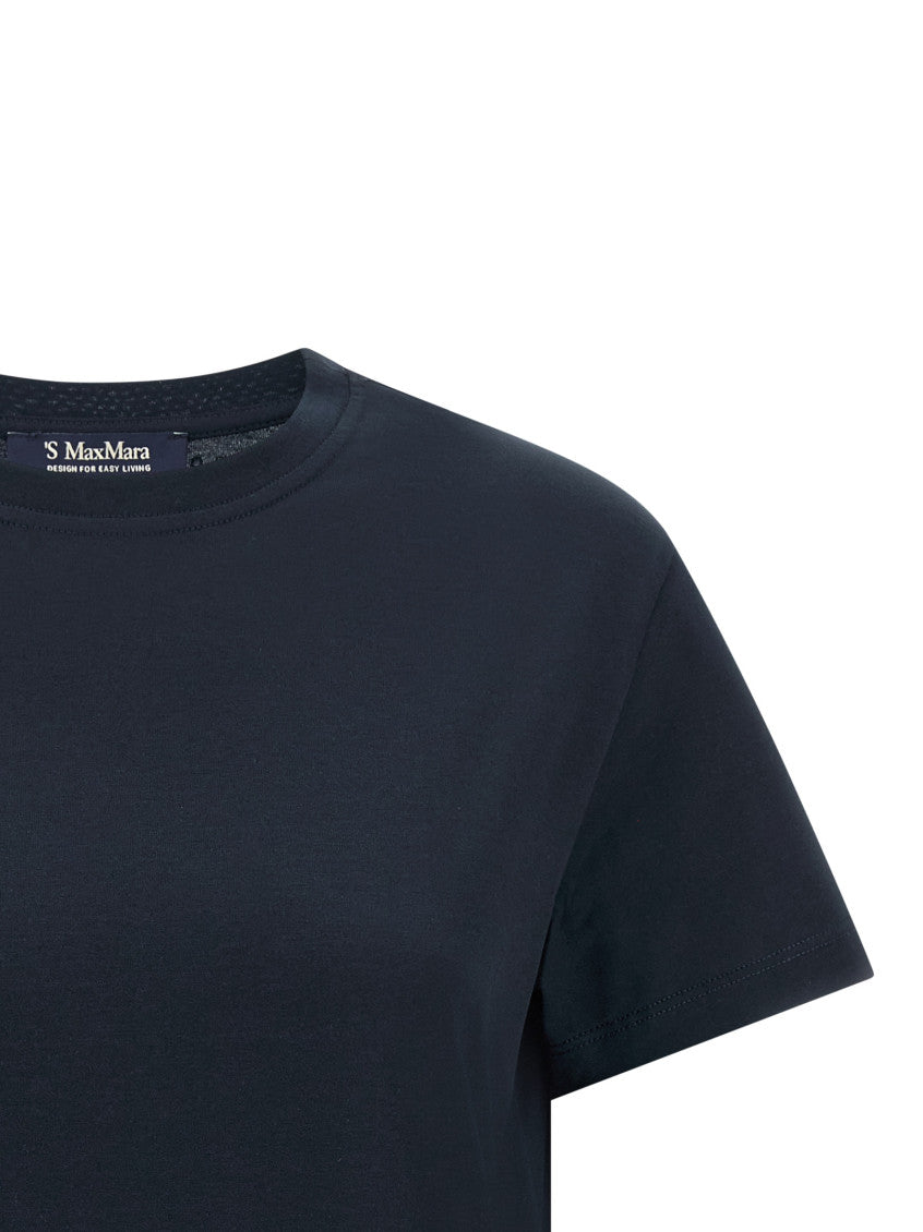 Navy Blue Graphic Crew Neck T-Shirt 3