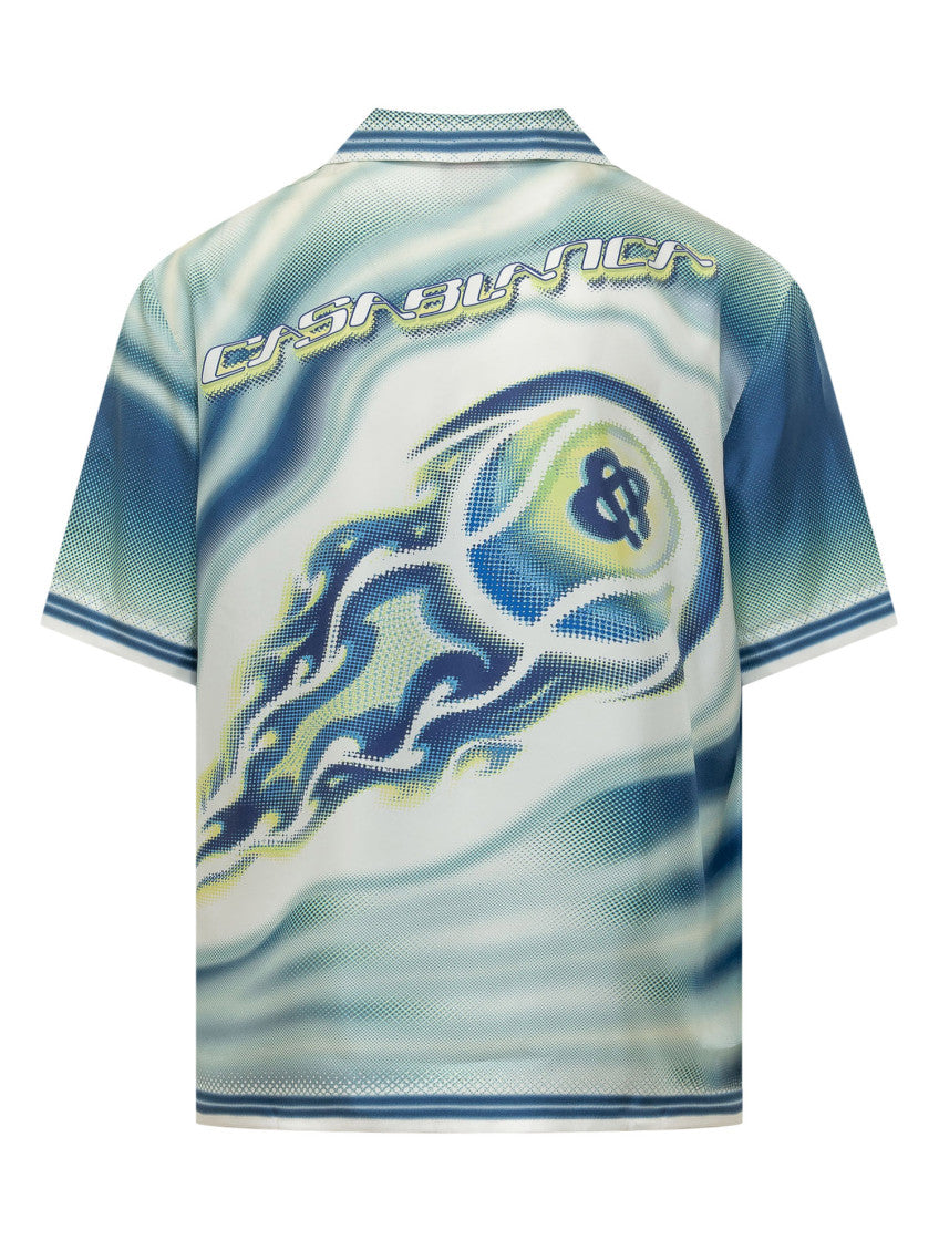 Blue Regular Graphic Shirt 2