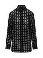 Black Regular Geometric Shirt 1