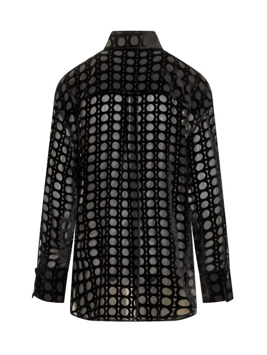 Black Regular Geometric Shirt 2