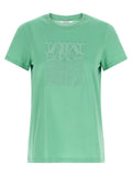 Green Embroidered Crew Neck T-Shirt 1
