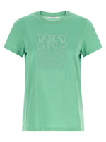Green Embroidered Crew Neck T-Shirt 1