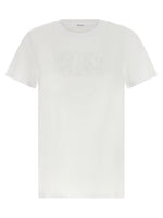 White Embroidered Crew Neck T-Shirt 1