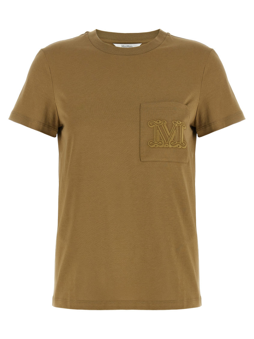 Brown Solid Crew Neck T-Shirt 1