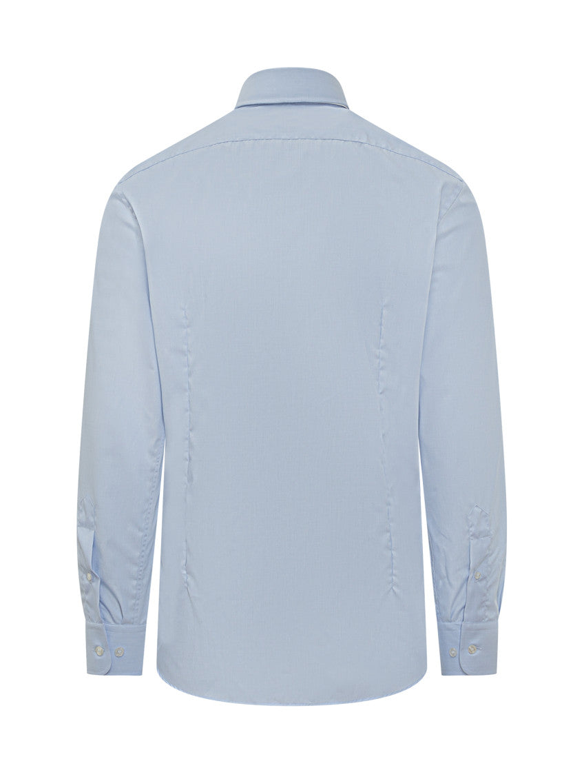 Light Blue Slim Solid Shirt 2