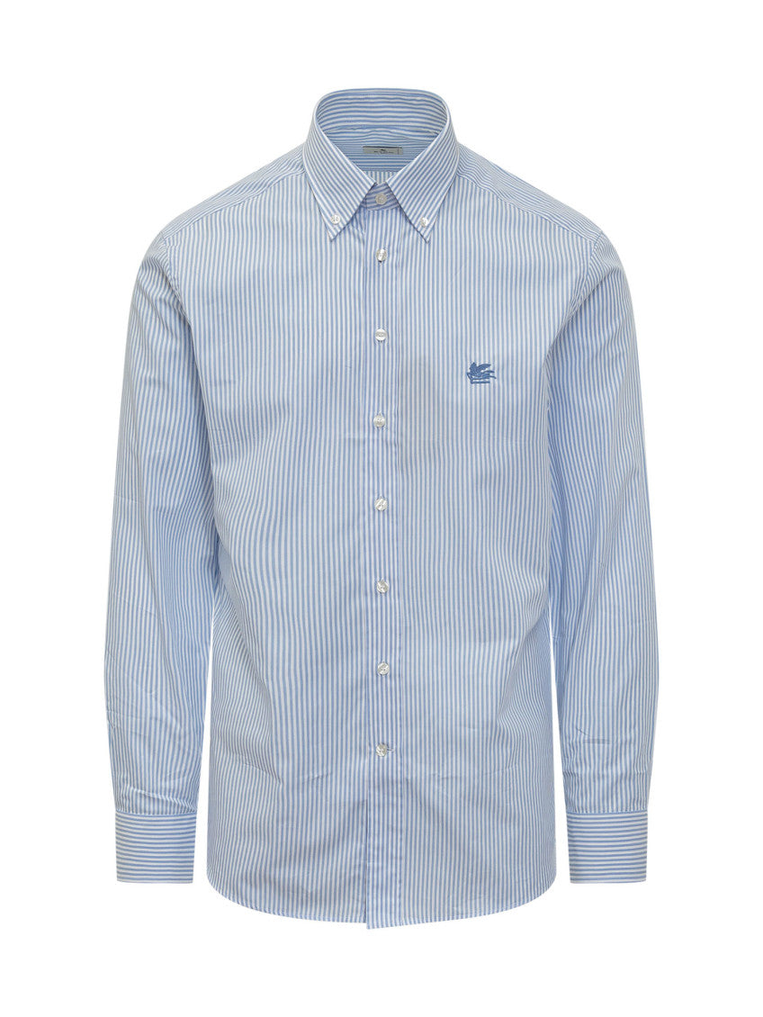 Light Blue Slim Stripes Shirt 1