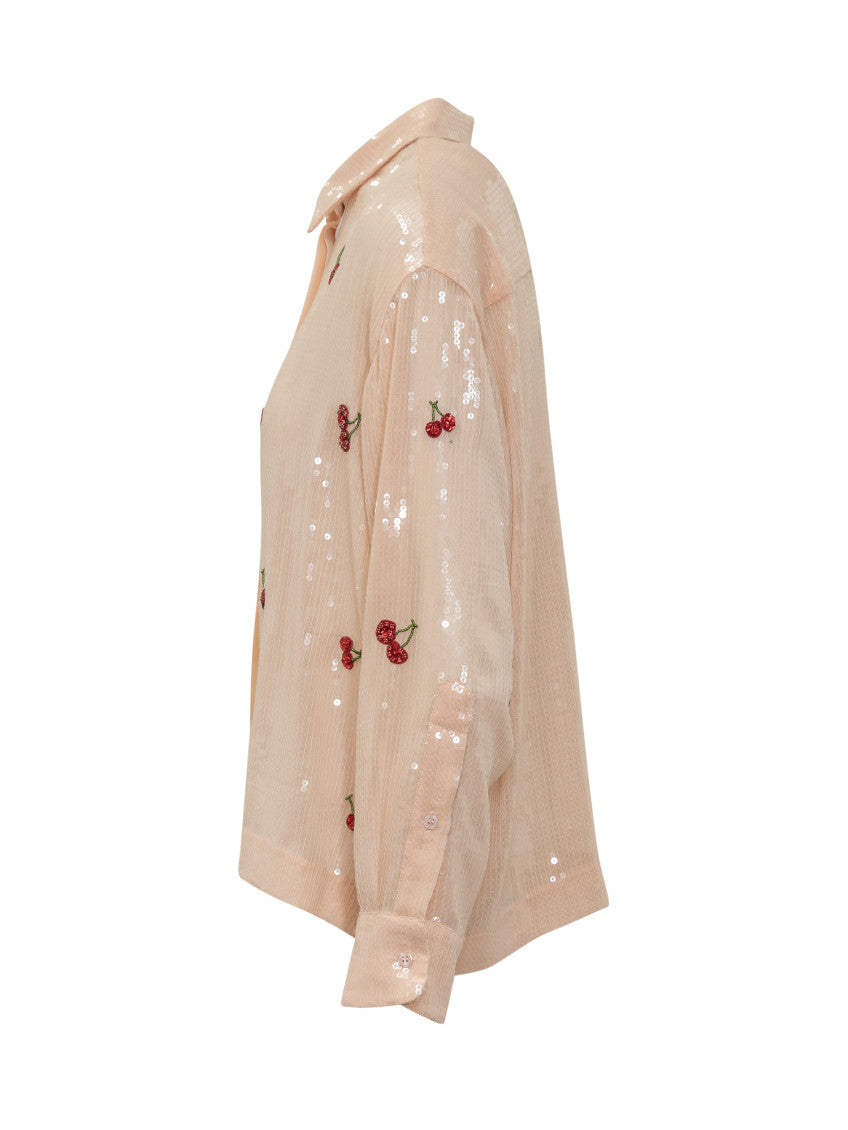 Pink Regular Embellished Shirt 3