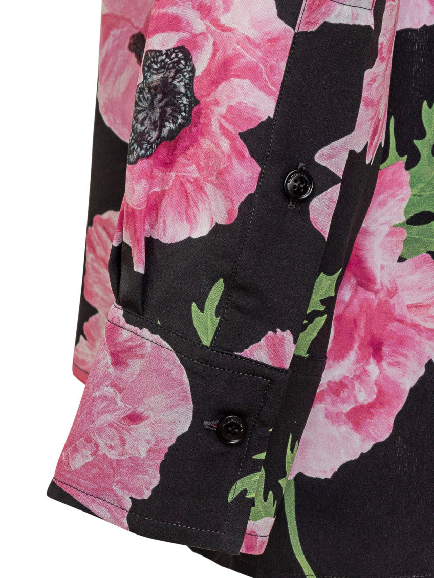 Pink Floral Print Shirt 4
