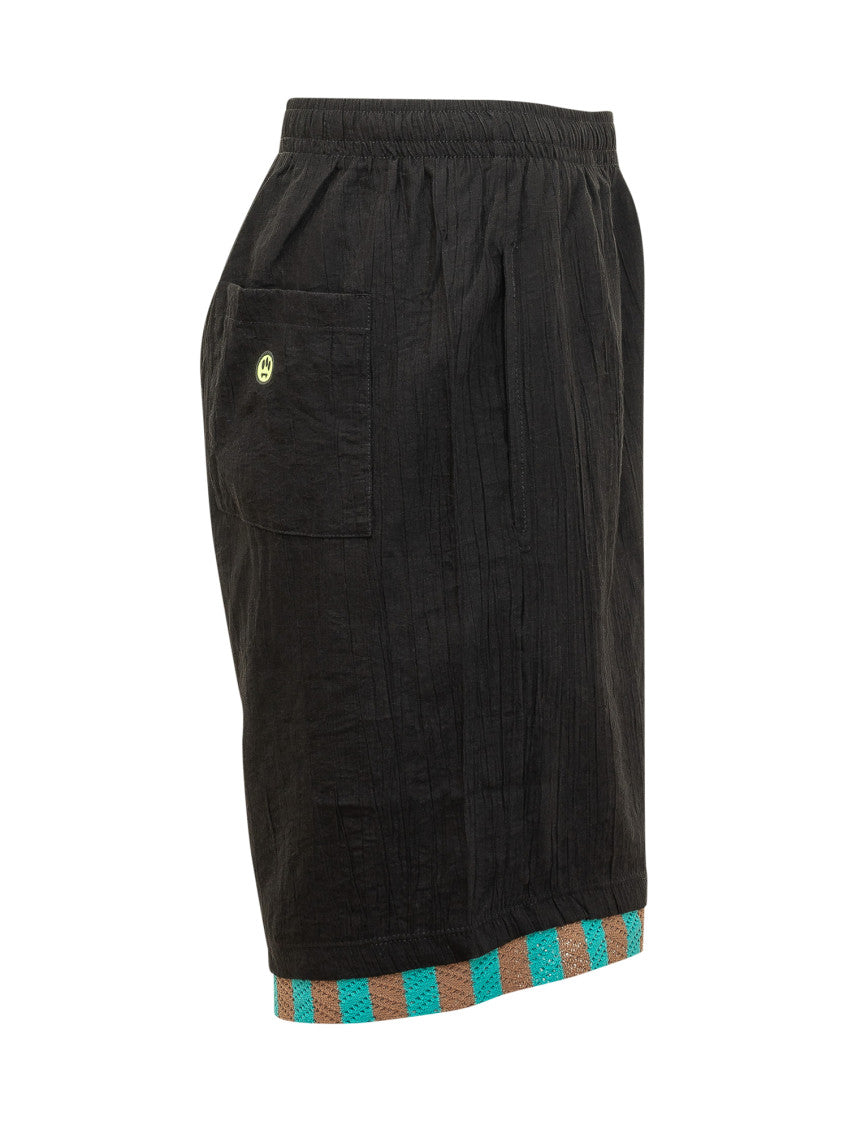 Black Logo Shorts 2