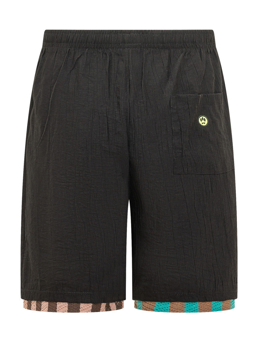 Black Logo Shorts 3