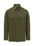 Olive Regular Solid Shirt 1