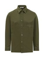 Olive Regular Solid Shirt 1