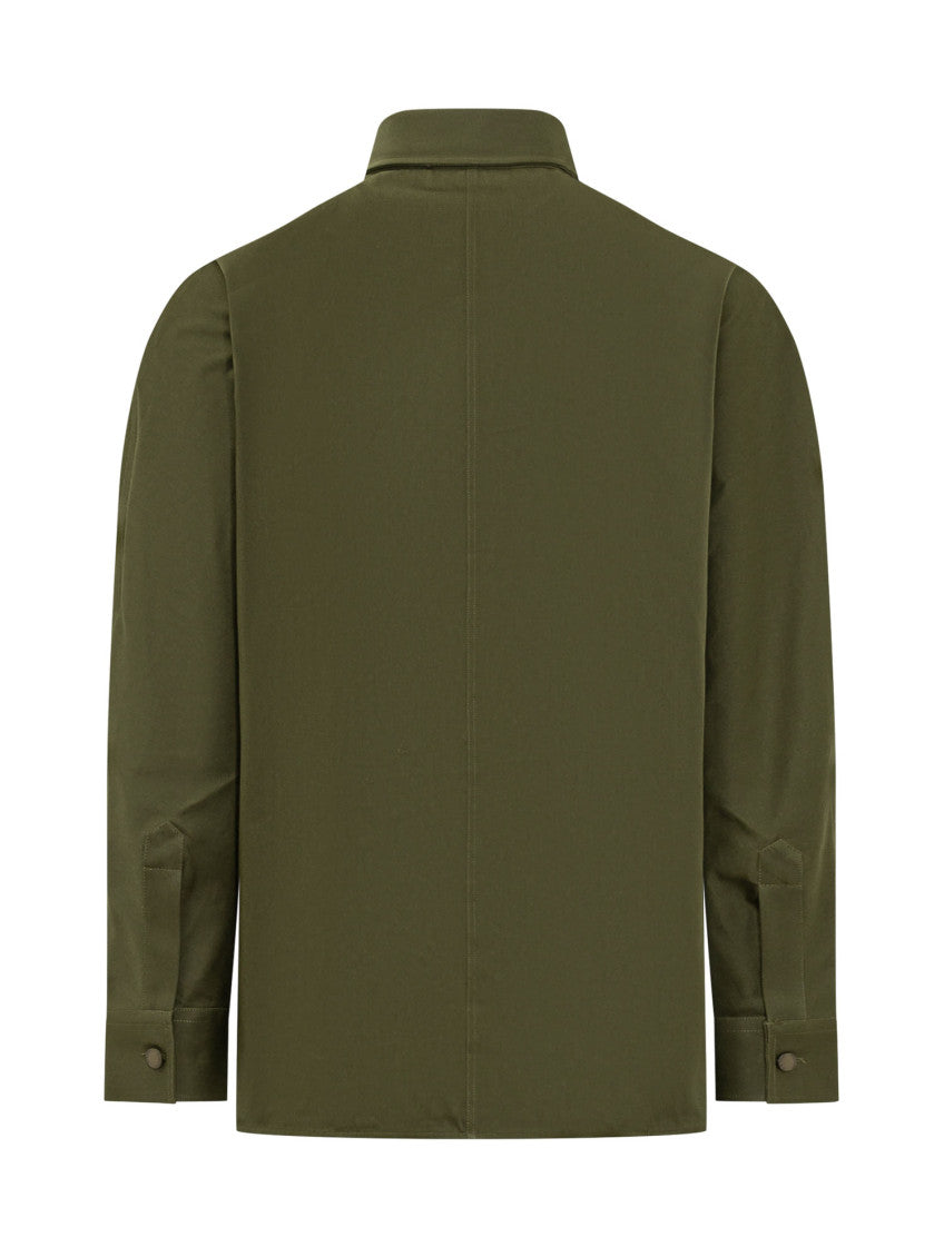 Olive Regular Solid Shirt 4