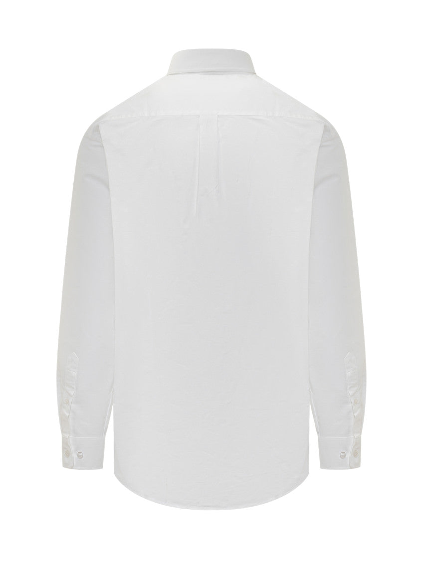 White Relaxed Solid Shirt 2