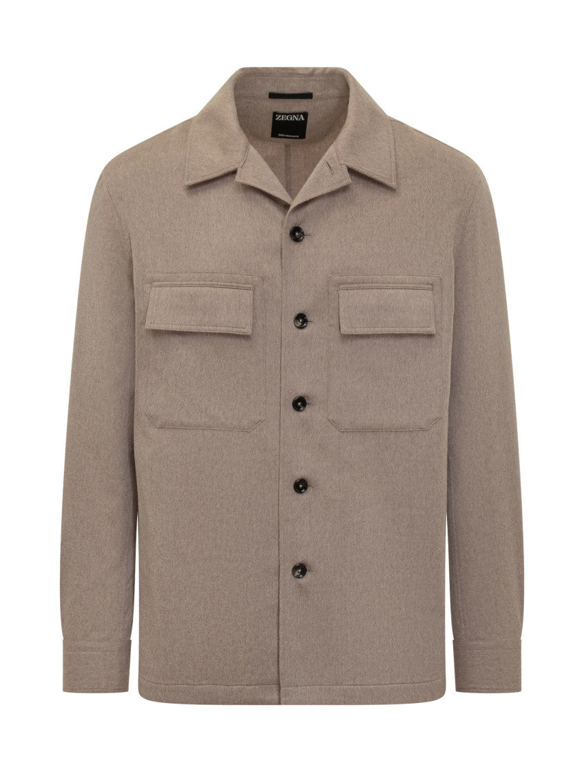 Beige Regular Solid Shirt 1