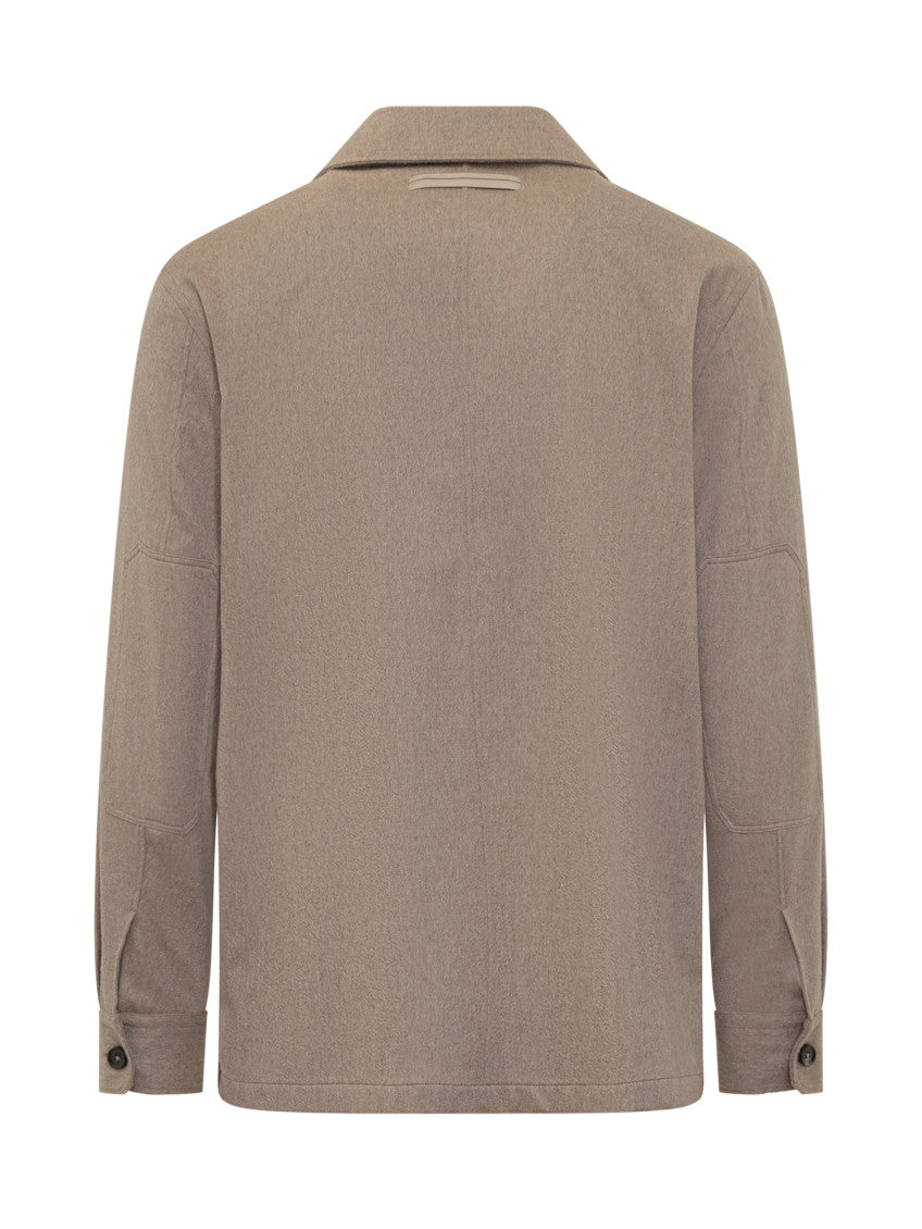 Beige Regular Solid Shirt 3