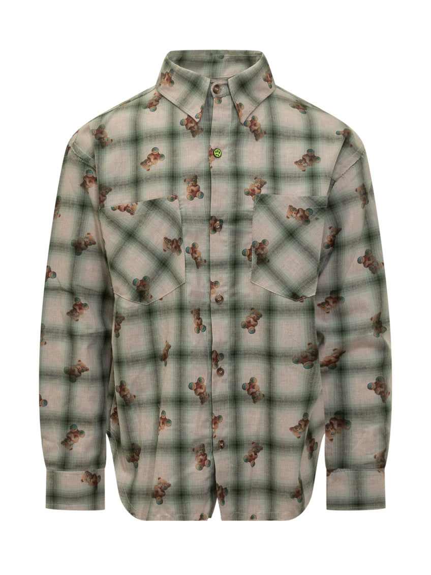 Green Regular Checks Shirt 1