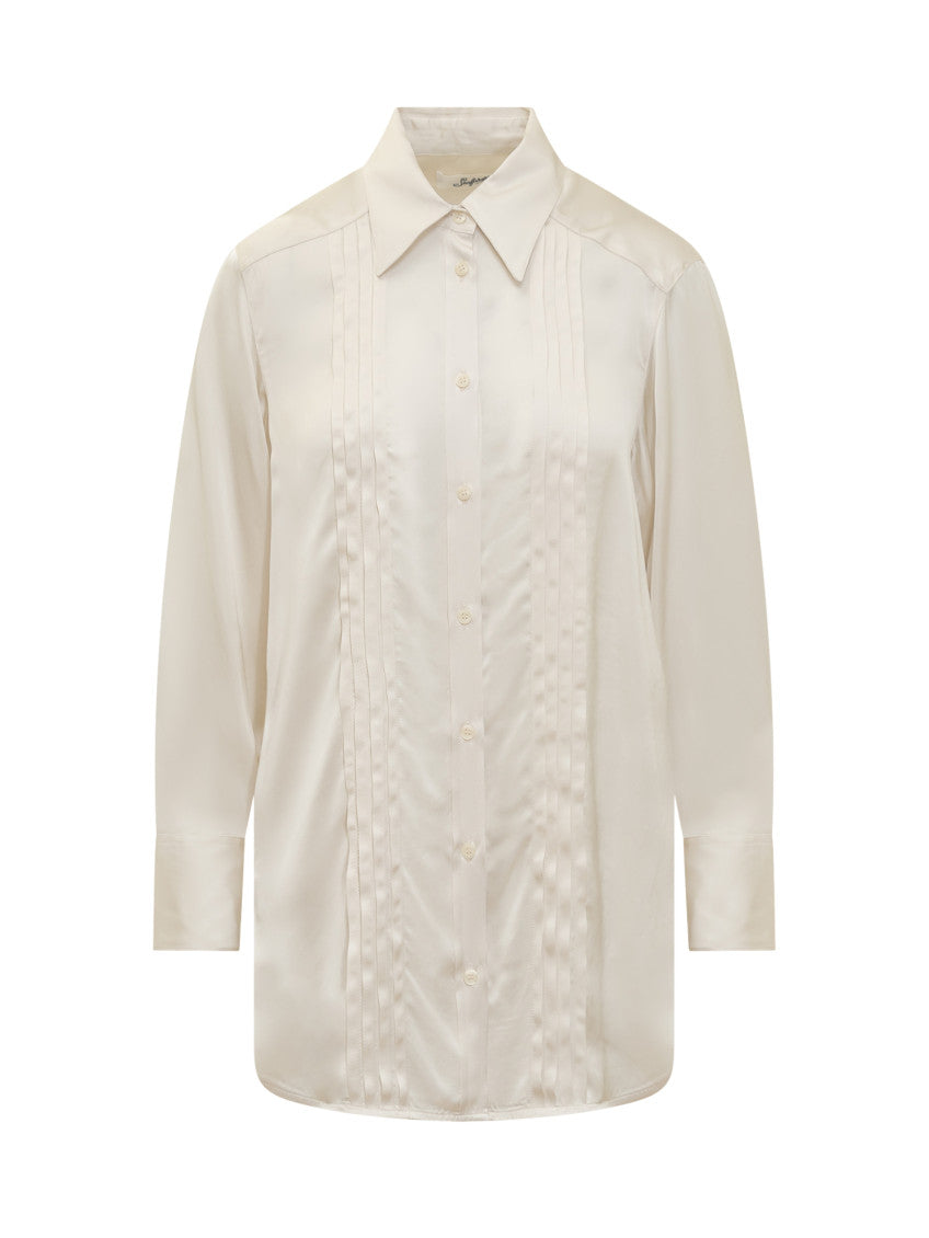 White Slim Solid Shirt 1