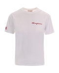 Off White Solid Crew Neck T-Shirt 1
