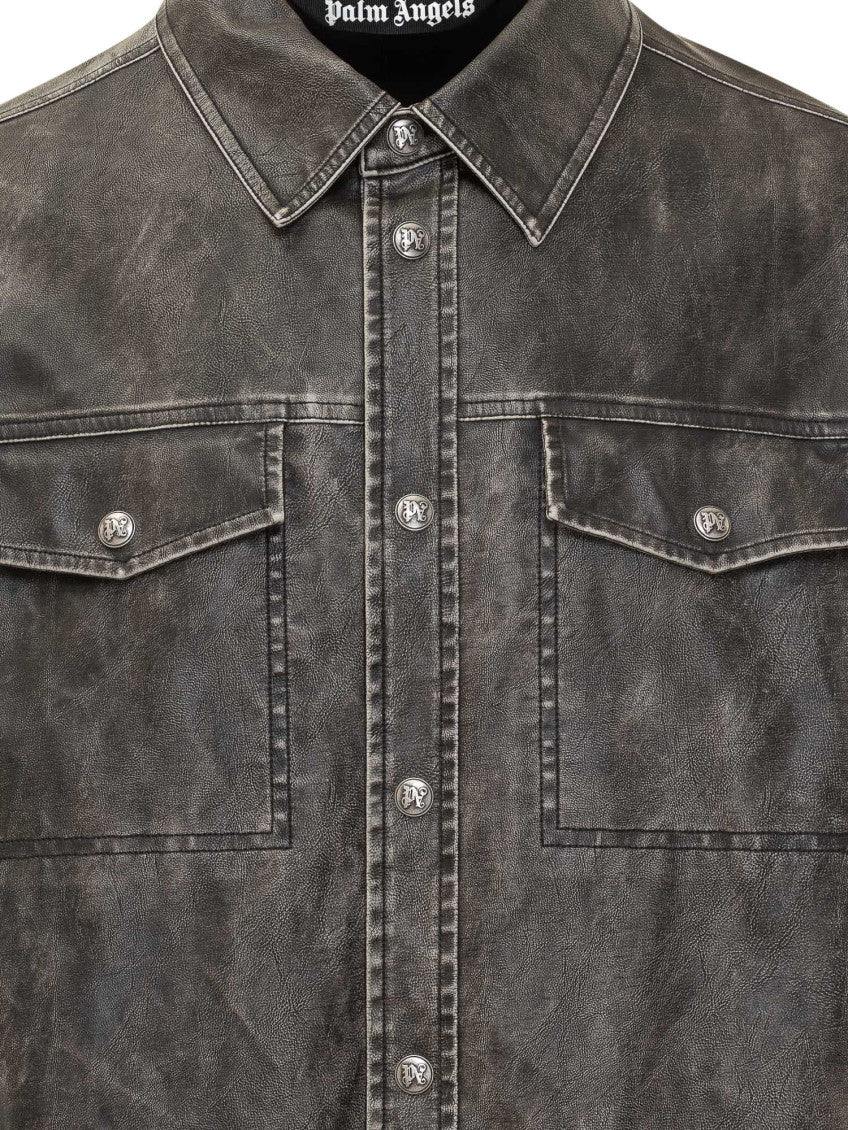 Grey Regular Solid Shirt 3