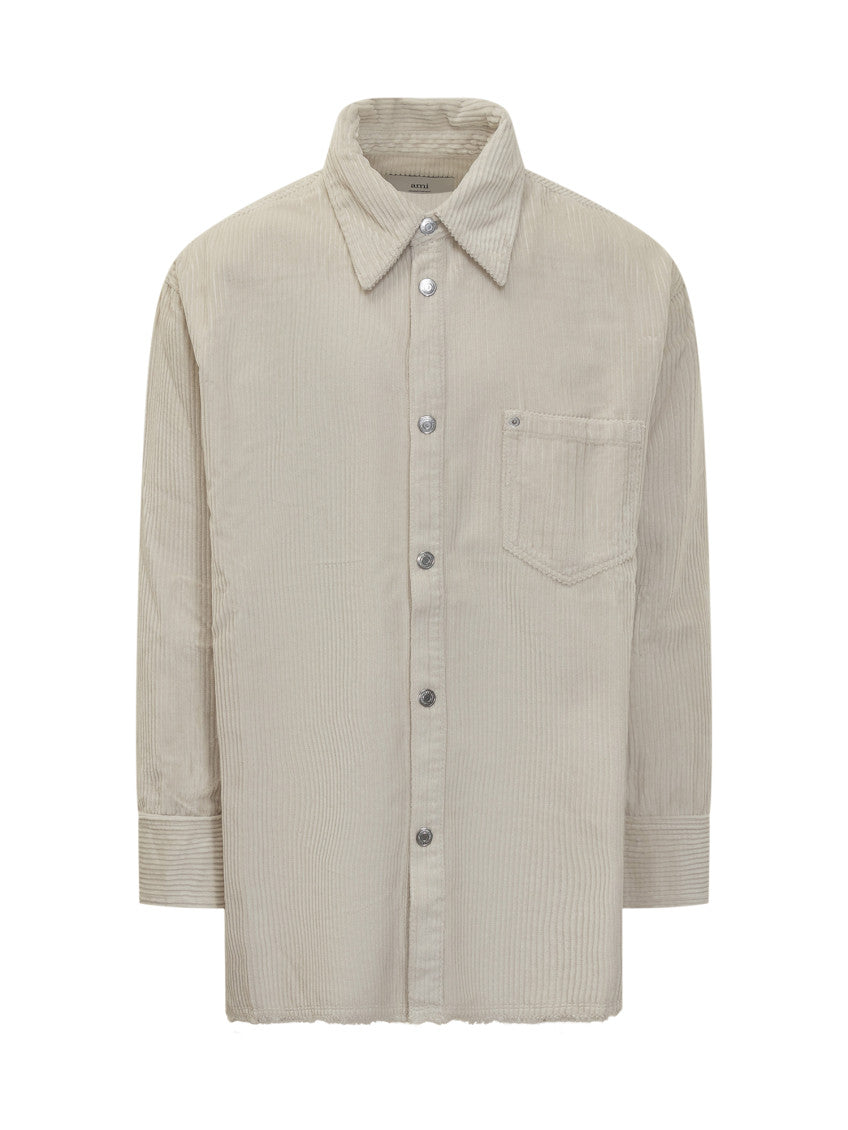 Off White Regular Solid Shirt 1