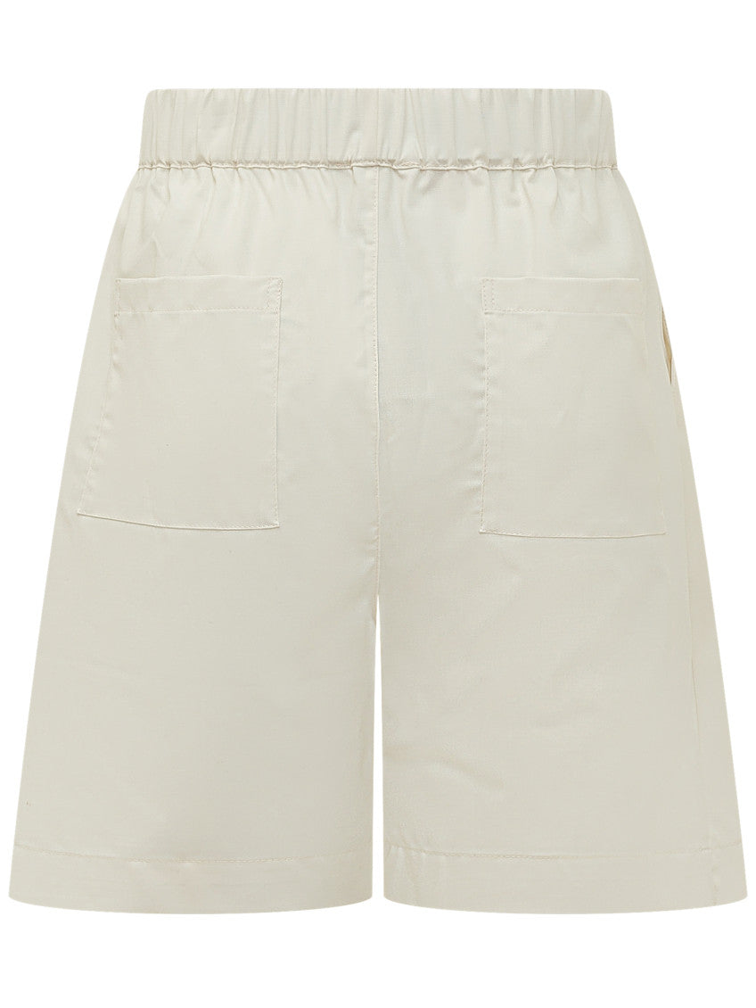 Beige Solid Shorts 3