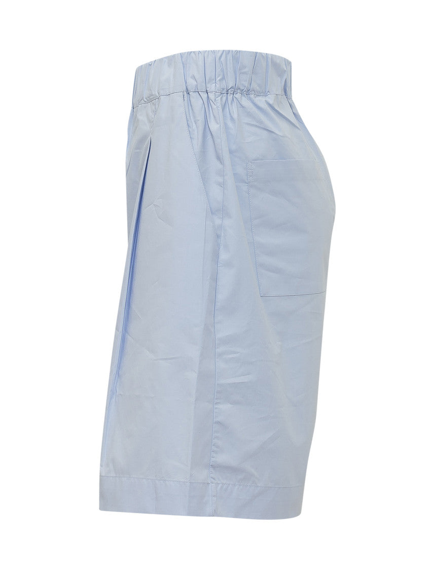Sky Blue Solid Shorts 2