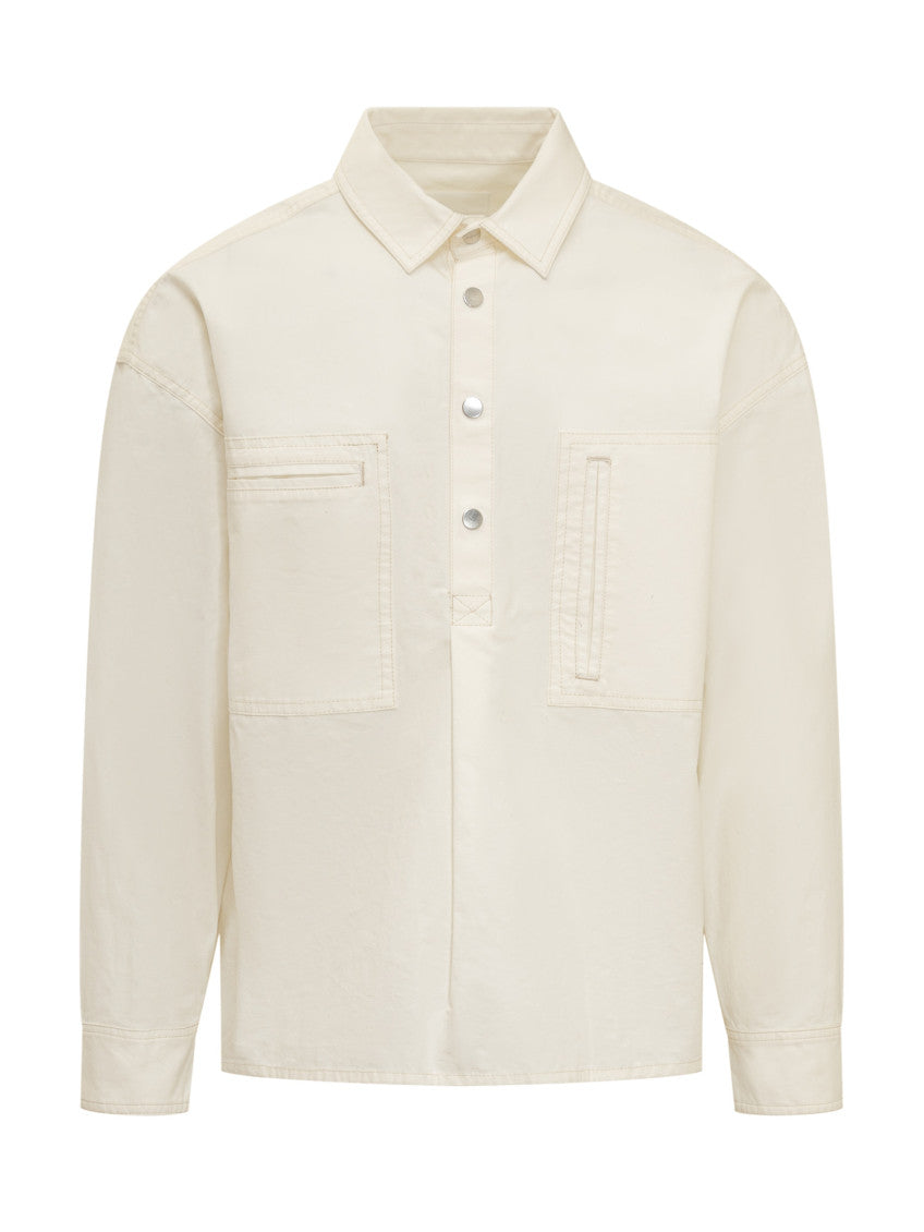 Off White Relaxed Solid Shirt 1