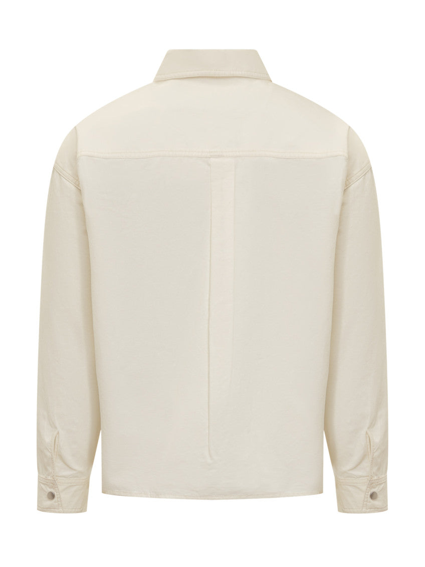 Off White Relaxed Solid Shirt 4