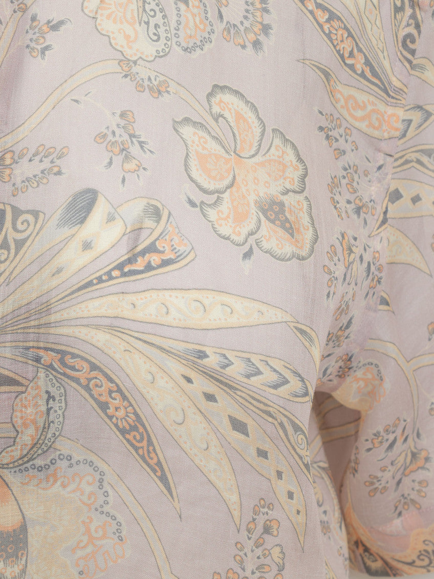 Pink Regular Floral Shirt 2