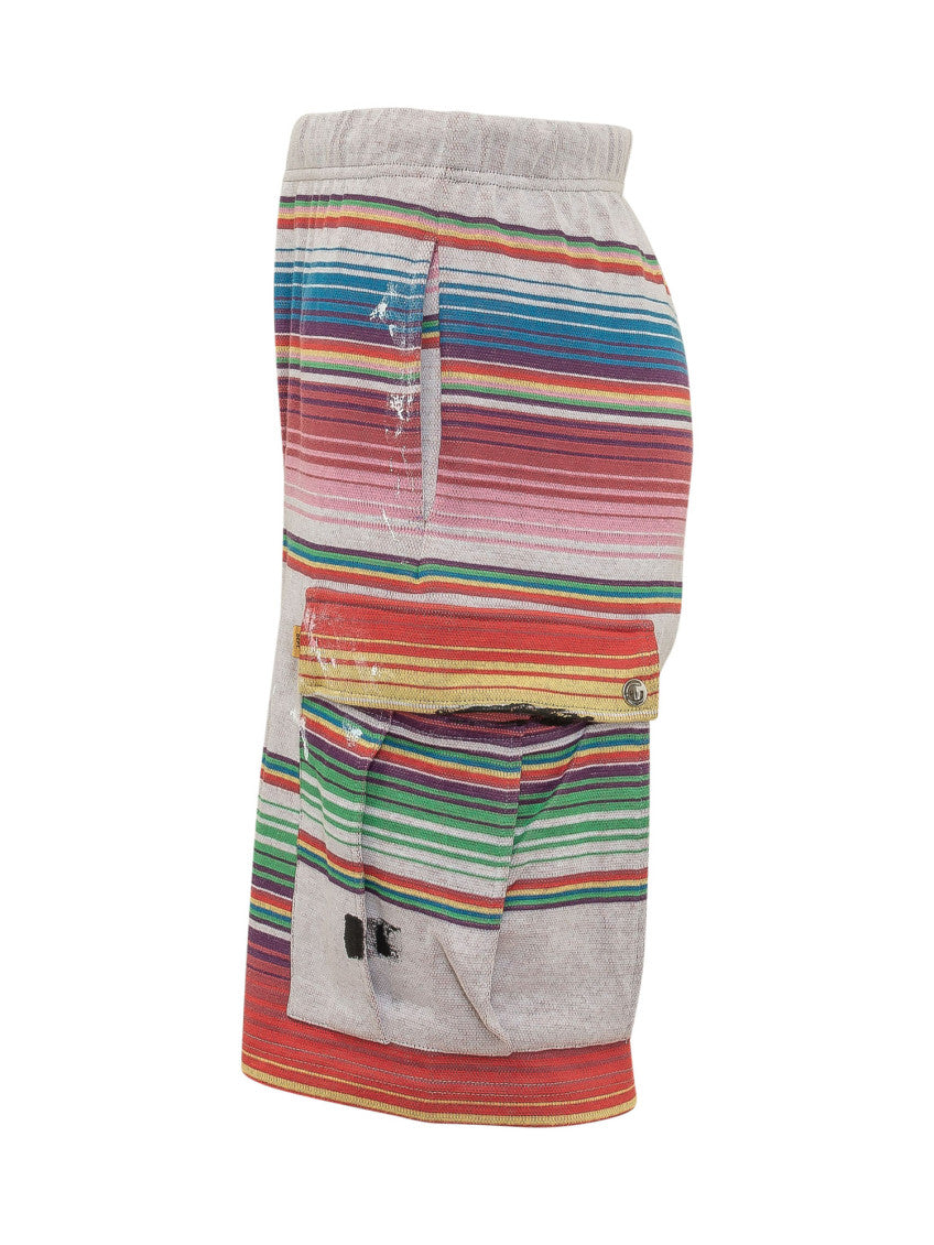 Multicolor Stripes Shorts 2