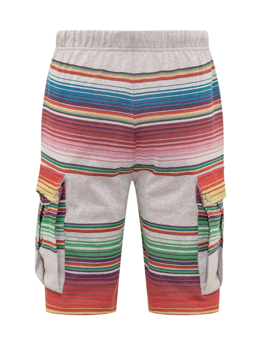 Multicolor Stripes Shorts 3