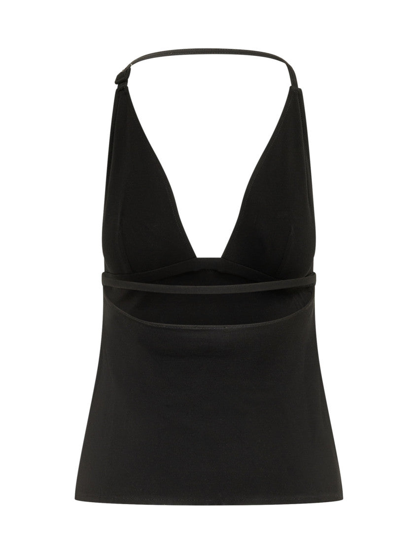 Black Halter Neck Top 2
