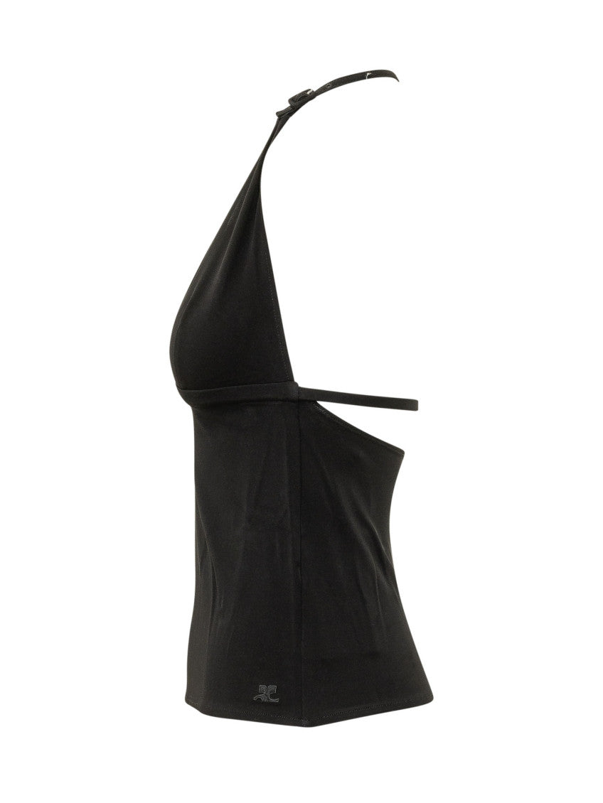 Black Halter Neck Top 3