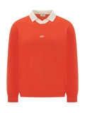 Orange Solid Shirt Collar Polo 1