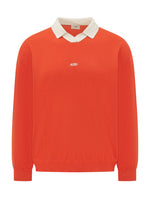 Orange Solid Shirt Collar Polo 1