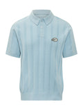 Blue Stripes Shirt Collar Polo 1