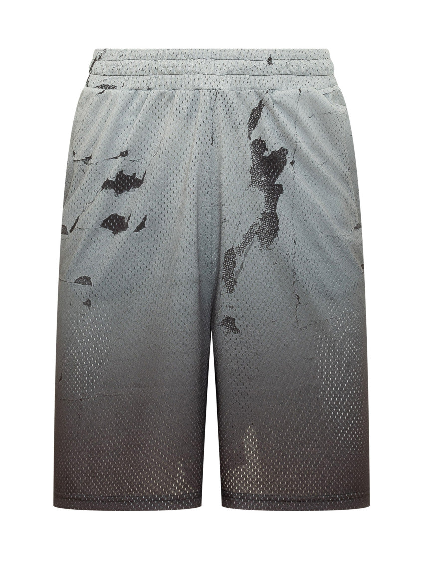 Grey Graphic Shorts 1