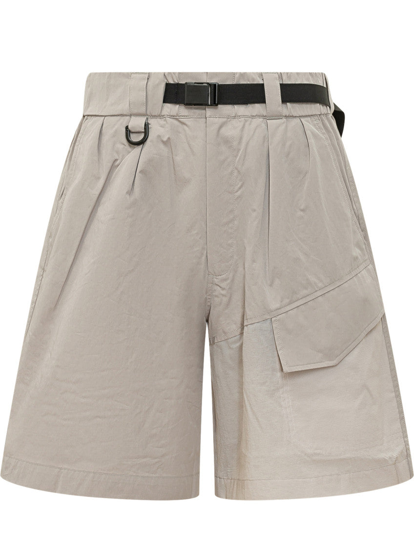 Taupe Solid Shorts 1