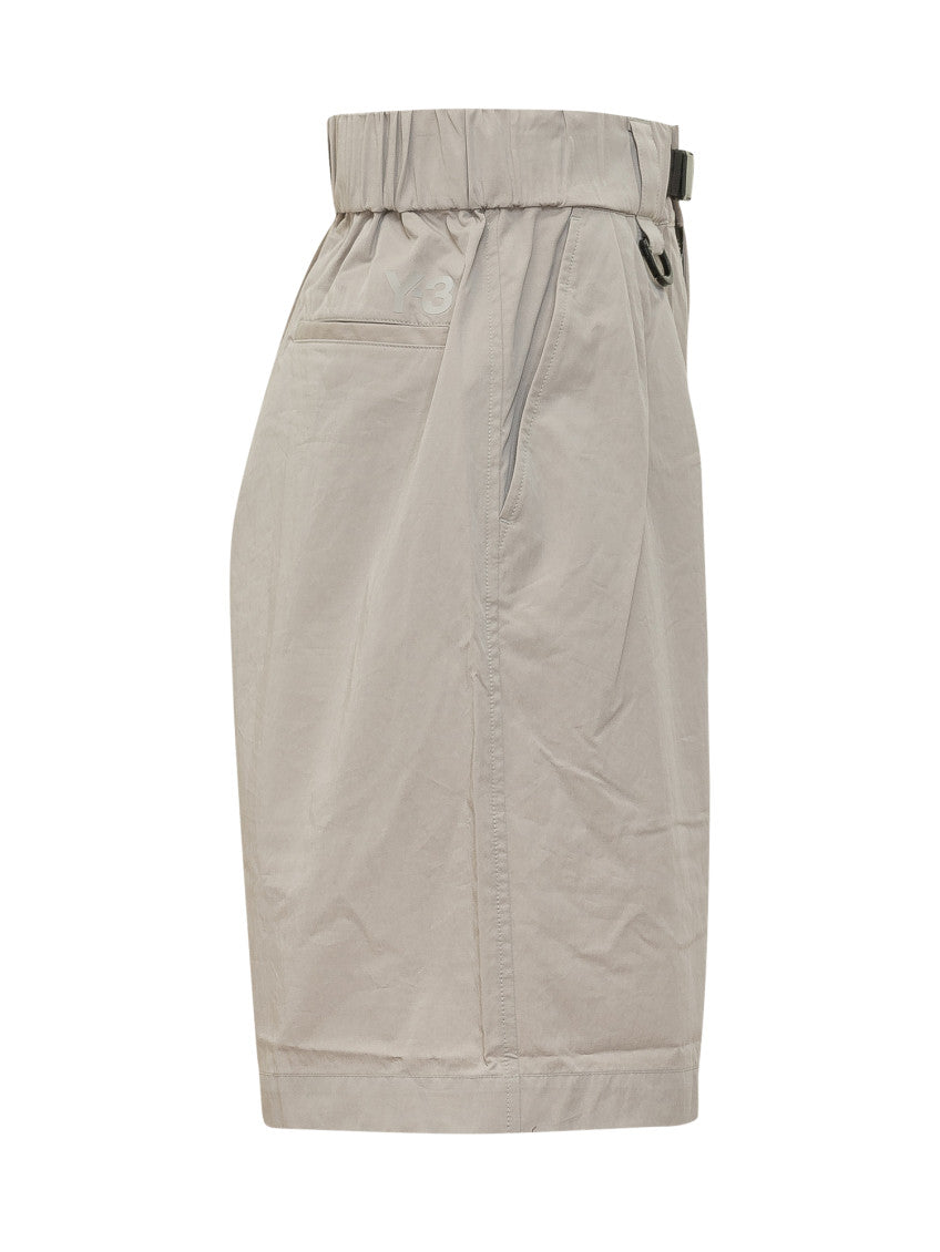 Taupe Solid Shorts 2