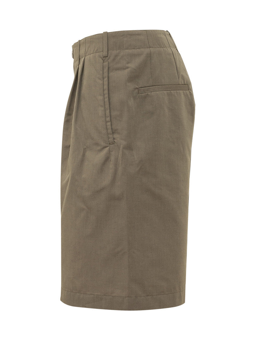 Brown Solid Shorts 2