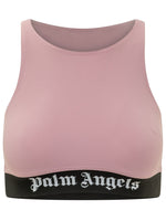 Pink Logo Round Neck Top 1