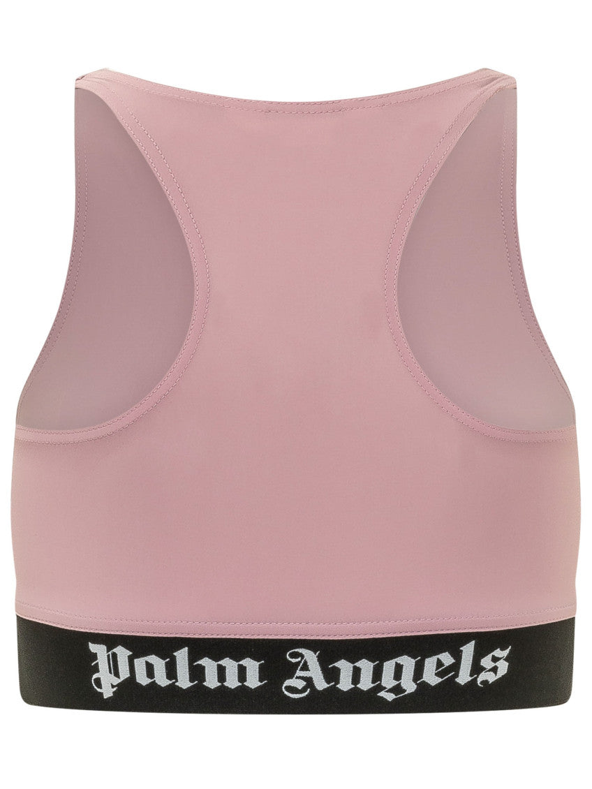 Pink Logo Round Neck Top 2