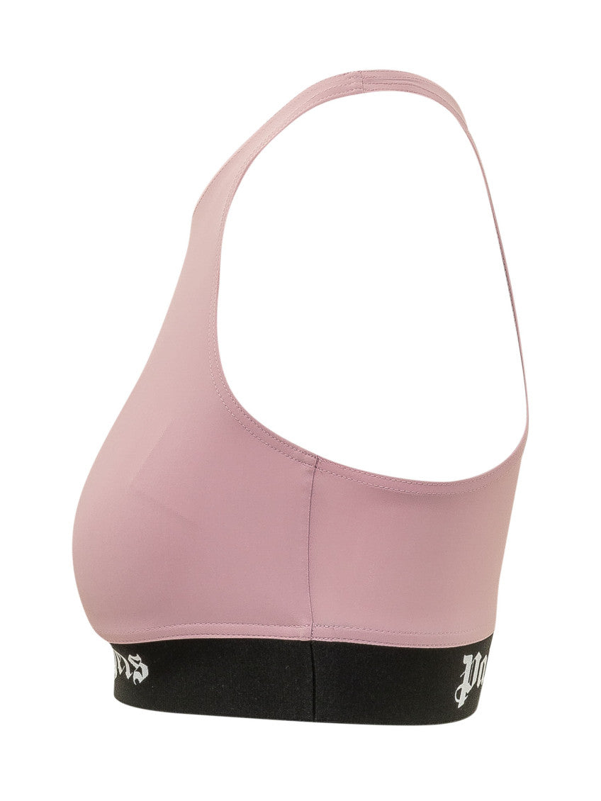 Pink Logo Round Neck Top 3