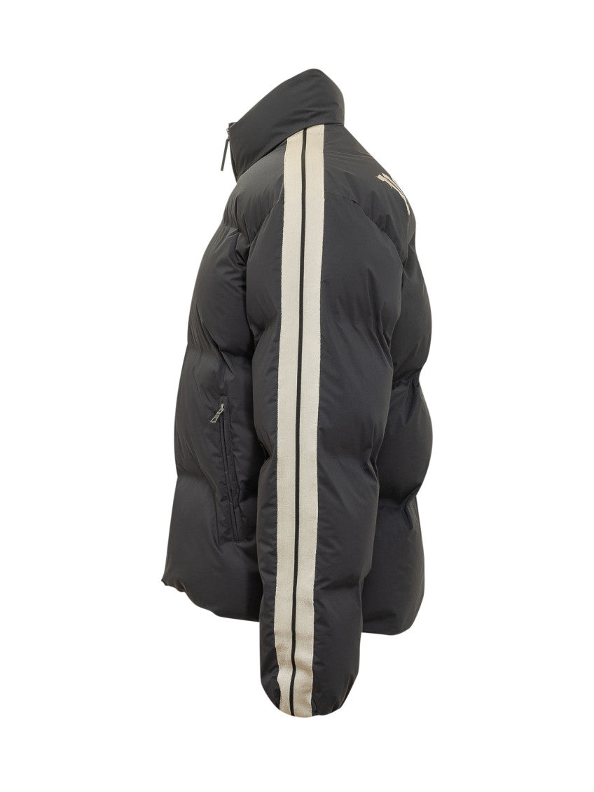 Black Solid Mock Collar Jacket 2