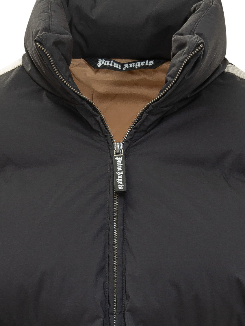 Black Solid Mock Collar Jacket 3