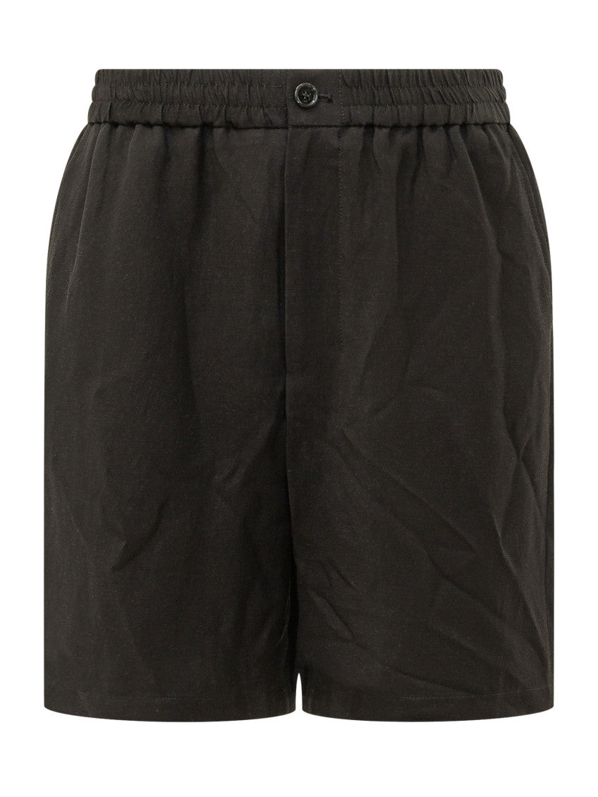 Black Solid Shorts 1